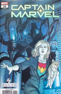 CAPTAIN MARVEL #25 - JAMIE MCKELVIE TRADE VARIANT MARVEL VS ALIEN 2021