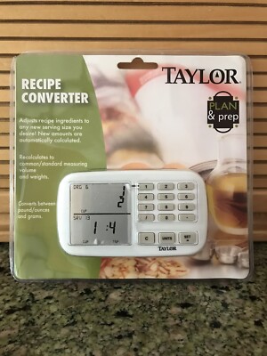 New Taylor Recipe Converter Calculates Measurements Based on Desired Servings.