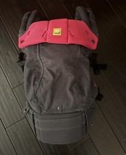 LILLE Baby Complete All Seasons Baby Carrier - Black And Pink