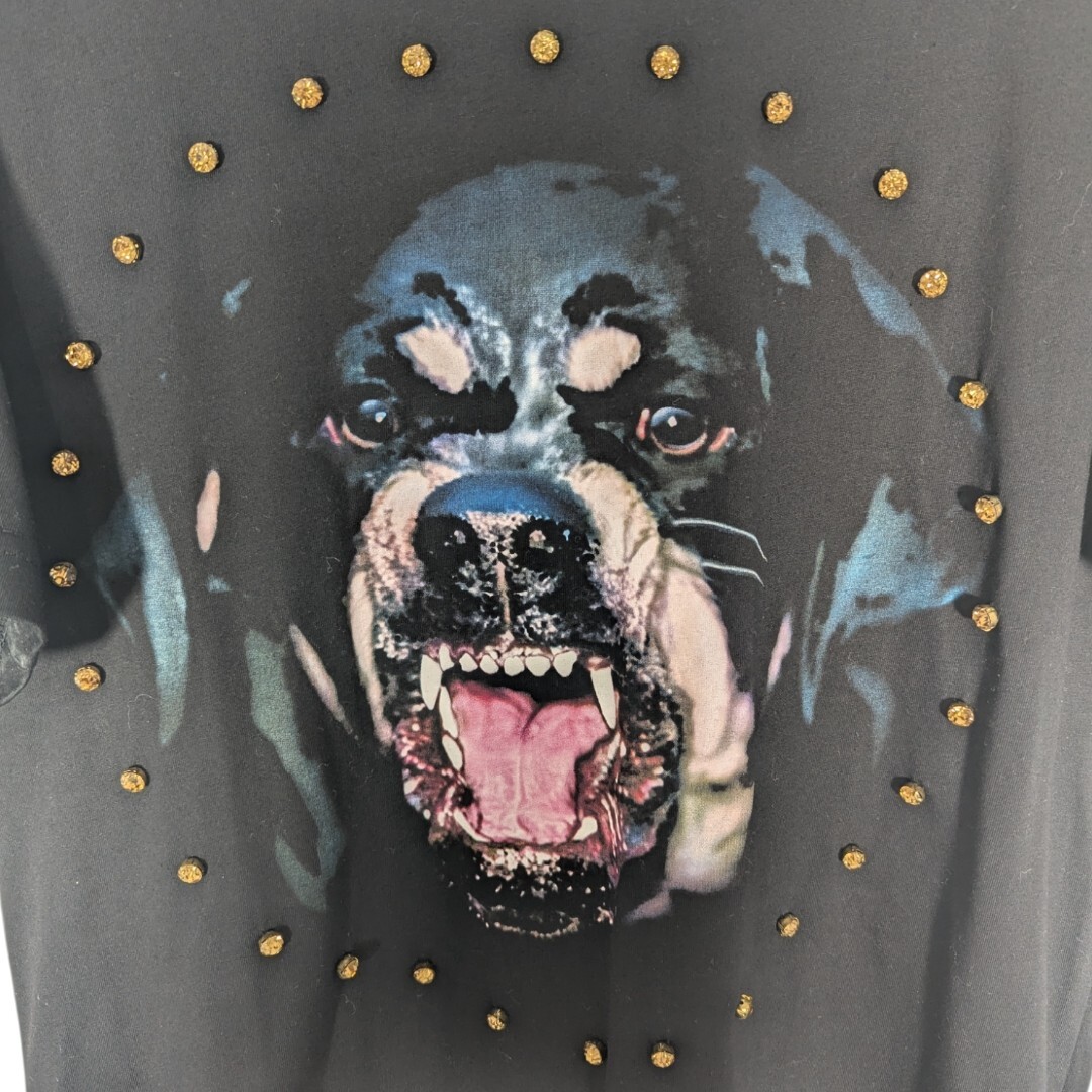 Givenchy T-shirt XL rhinestones riccardo tisci rottweiler | eBay
