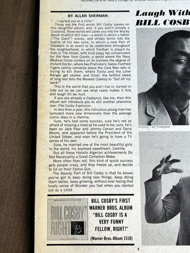 Bill Cosby I Started Out As A Child Vintage Vinyl LP Album W1567, EX, Mono, 1964 - Picture 7 of 11