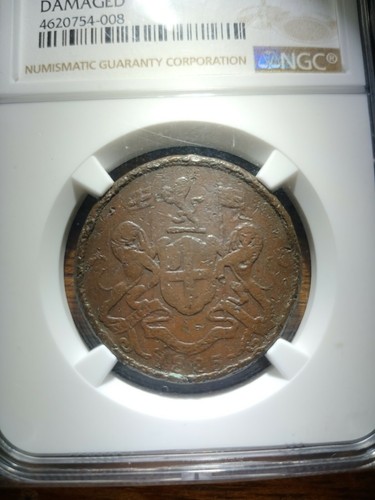 Penang coin 2 cent PICE 1825 Year RARE - Picture 3 of 5
