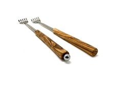 Rückenkratzer mit ausziehbarem Arm und Griff aus OLIVENHOLZ Holz Länge bis 50 cm