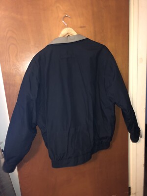 London Fog Towne Vtg 90s Mens Black Zipper Jacket With London Fog Towne Vtg 90s Mens Black Zipper Jacket With