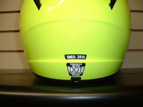 Scorpion EXO-R410 Helmet - NEW - Hi-Vis Yellow - Small - Picture 8 of 11