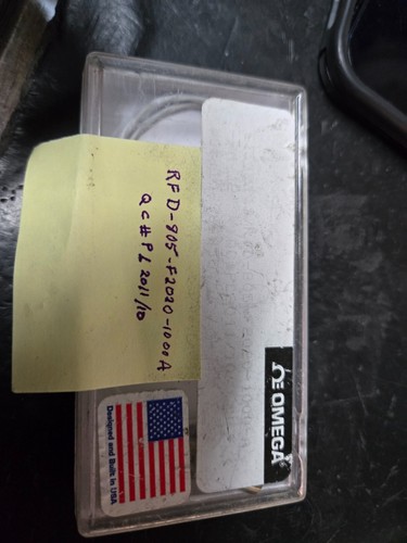 Omega RTD-805-F2020-1000A shielded air temp sensor 1000Ω 3-wire Platinum RTD NOS - Picture 3 of 4