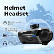 Wireless 5.3 Helmet Headset for Flip-Up Helmets Wireless Motorcycle Audio
