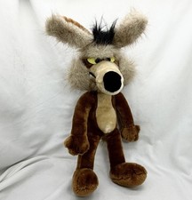 1987 Warner Bros 18  Yellow Eyed Wile E Coyote Plush Mighty Star Road Runner