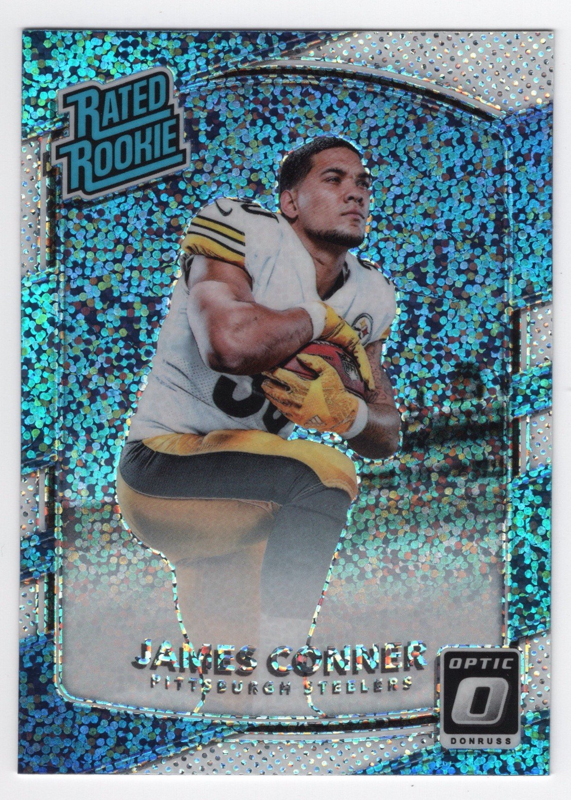 2017 Donruss Optic James Conner White Sparkle Rated Rookie RC #172 Steelers