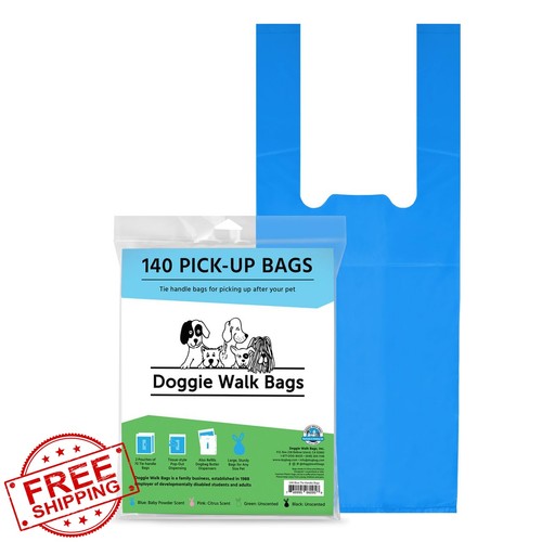Doggie Walk Bags Scented Blue