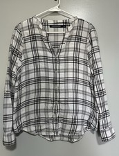 Calvin Klein Jeans Women s Black White Plaid ...