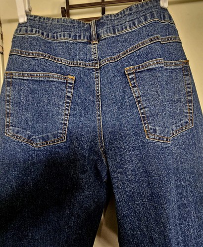 Midnight Samt Jeans Wmns Gr. 14 verziert Y2k Landhaus Boho Western Rock - Bild 10 von 18