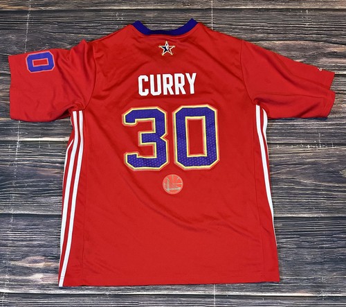 2014 Adidas NBA All Star West Stephen Curry Basketball Trikot Shirt - Herren Medium - Bild 3 von 8