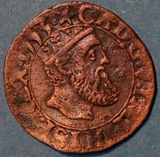 Spanish Netherlands 2 Mites 1543-1556 Courte Charles V