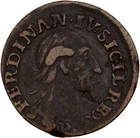 Italy Naples 3 Cavalli 1788 -1792 Ferdinand 1792 1.5g Original Coin #TUY203
