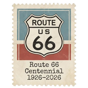 Route 66 100 Year Anniversary American Highway Road Self Adhesive Vinyl Sticker