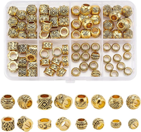 Ph Pandahall 80Pcs 8 Styles EuropäIsche Perlen Tibetische GroßLoch-Abstandshalte
