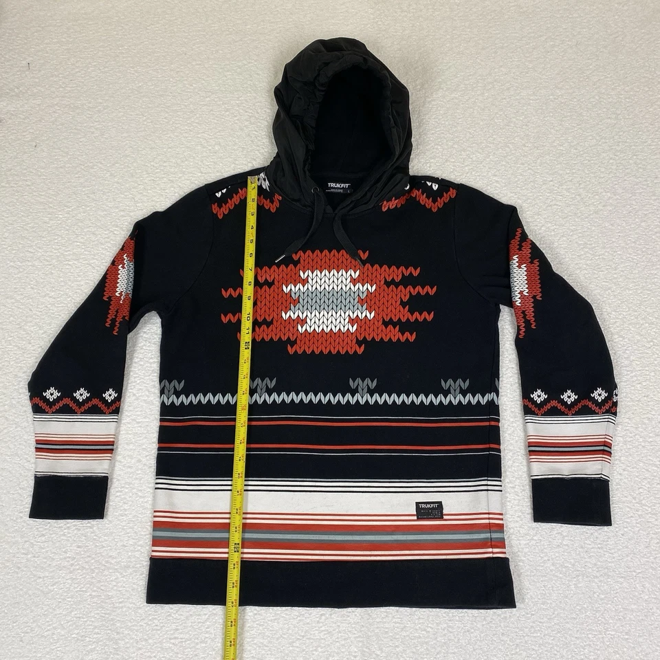 TRUKFIT Pullover Sudadera con Capucha Azteca Para Hombre Talla Grande Lil Wayne Rojo y Negro Foto 3 de 4