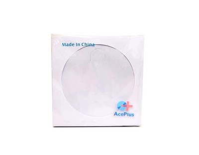 AcePlus 1,000 Pieces White Paper Sleeves for CDs or DVDs - Envelope Holder with
