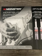 New 21 Foot Monster Classic Guitar Cord Cable 2 Straight Ends