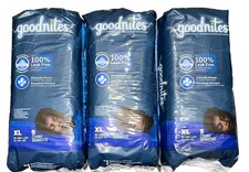 3 Goodnites Bedtime Underwear for Boys XL 9 count 95 to 140 lbs 100 Leak Free