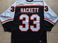 Jeff HACKETT #33 Philadelphia Flyers 2003 KOHO jersey L black NHL hockey vintage
