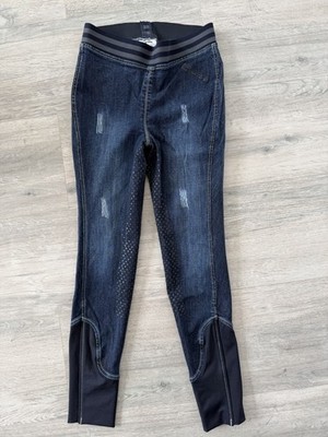 Neuwertige Vollbesatz Reitjeggings von Equilibra, Gr. 152