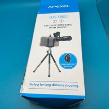 APEXEL 18x Telephoto Lens w/ Tripod for Cell Phones Brand New Open Box