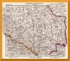 Großdeutsches Reich +Landkarte von 1944+ Generalgouvernement, Stanislau, Lemberg