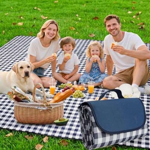 CHWUYI Picnic Blanket Waterproof, Large Camping Mat 200 x  Assorted sizes