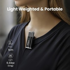 Wireless Lavalier Microphone for iPhone   ANC Noise Cancellation and Charge case