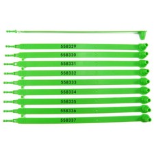 100 Numbered Plastic Security Tamper Proof Trailer Seals - Shipping Tags for ...