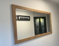 Oak Wall Mirror Handmade Oak Mirror Framed Mirror Large Framed Mirror Oak Frame