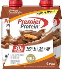 Premier Protein Shake, Chocolate Peanut Butter, 30g Protein, 11 Fl Oz Pack...