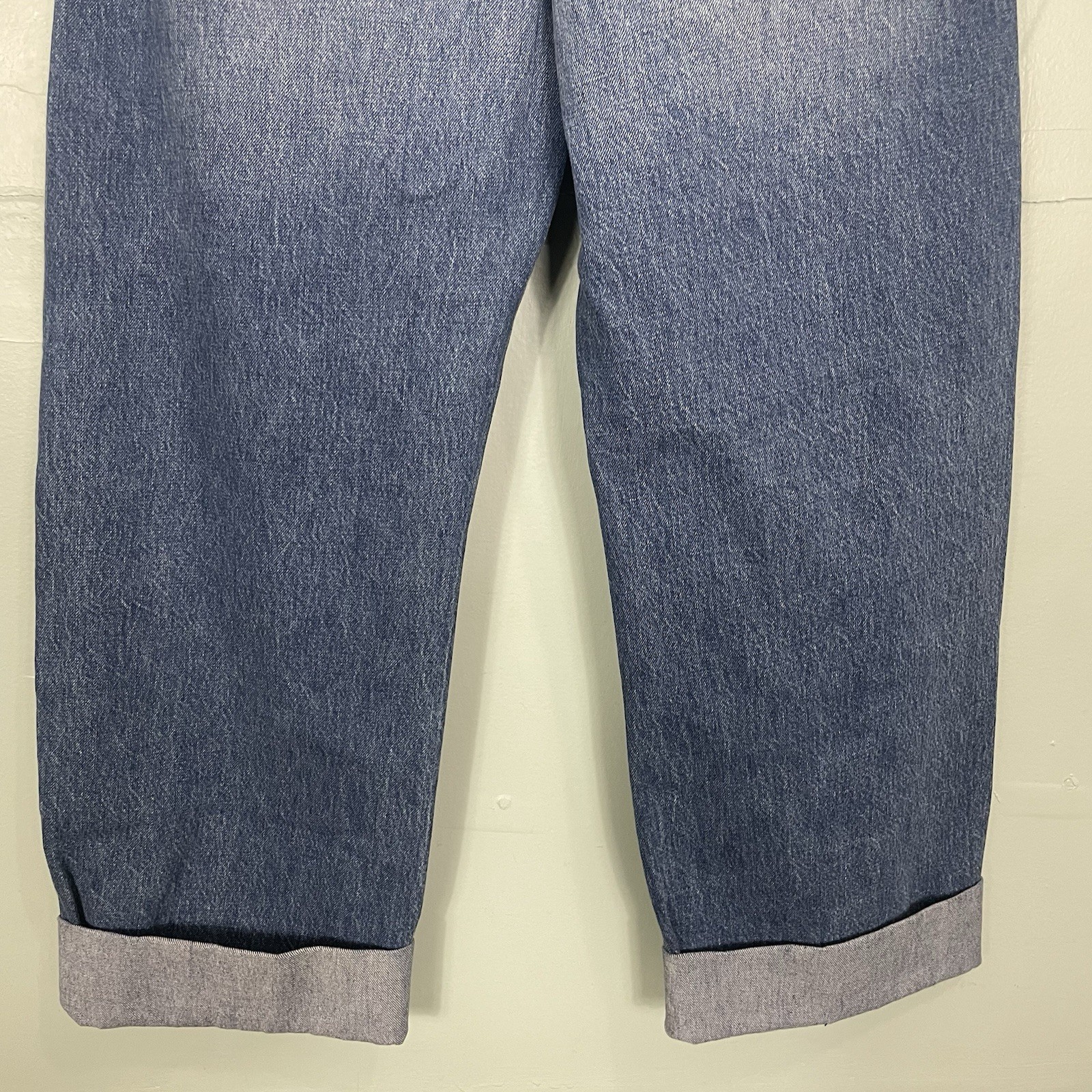 AG Adriano Goldschmied Mercer Cuffed High Rise Barrel Jeans Women Sz 29 Nouveau thumbnail 9