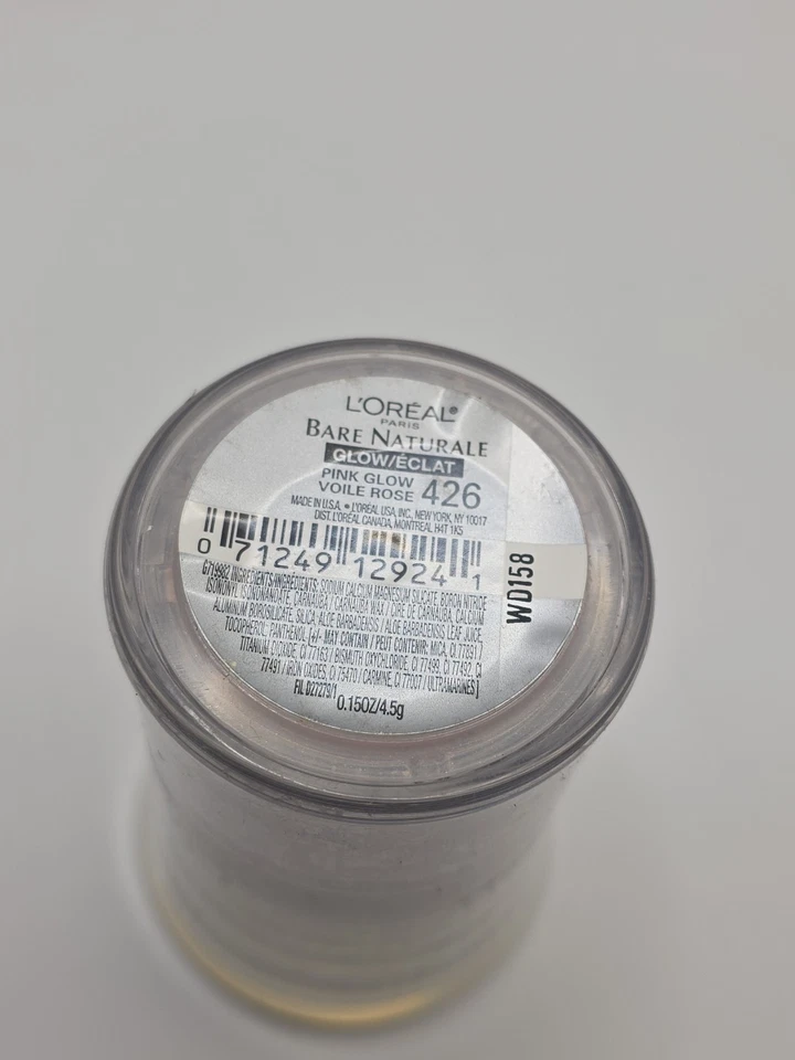 L'Oreal Paris Bare Naturale All-Over Mineral Glow, #426 Pink Glow NOS SEALED - Image 4 of 4