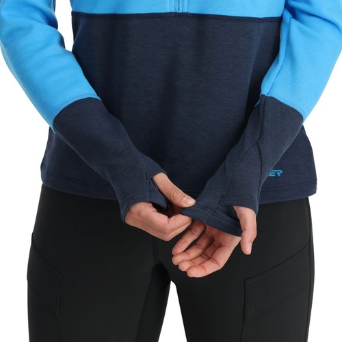 Spyder Speed Fleece 1/2 Zip Women's Winter Jacket, Aether Blue, X-Large - Picture 4 of 4