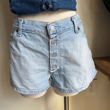 Vintage Levi's Button-Fly Denim Shorts Light Wash Y2K Cutoffs all-cotton 13 jr