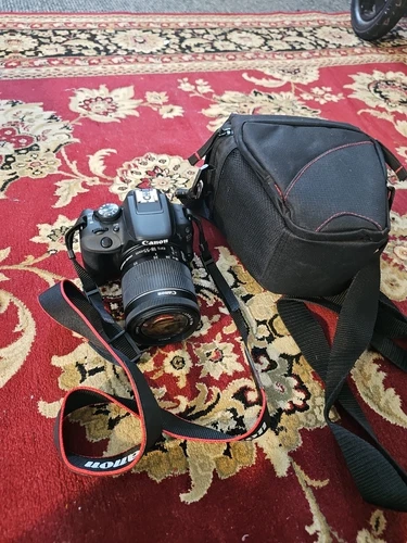 Canon EOS 100D 18.0MP Digital SLR Camera, 18-55mm Lens