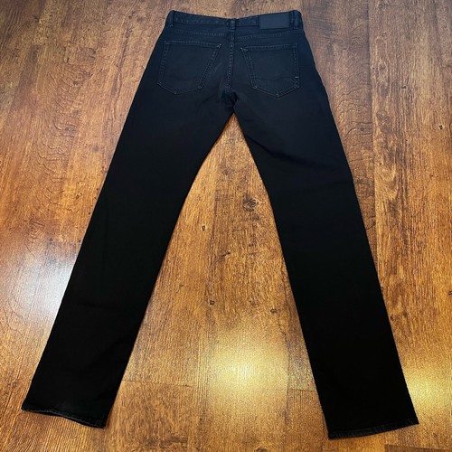 Mens Hugo Boss MAINE 030 BC-C Stretch Straight Fit Black Jeans W30 L33 - Picture 3 of 15