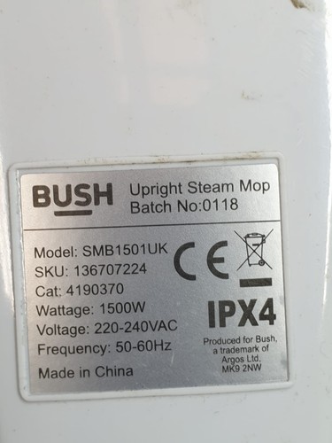 Genuine BUSH SMB1501UK Upright Steam Mop Spare Parts – OEM Components - Picture 52 of 91