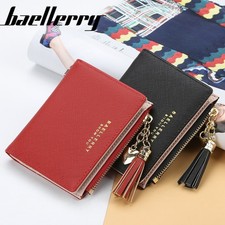Women Small Leather Wallet RFID Blocking Credit Card Holder Mini Bifold Purse US