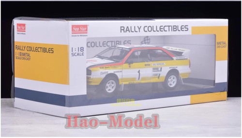 Sun star 1:18 Audi Quattro A2 WRC Racing Model Car Alloy Diecast Birthday Gifts - Foto 2 di 19