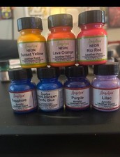 Brand New Lot of 7 Angelus Shoe Paint - 1 oz. 29.5 ML