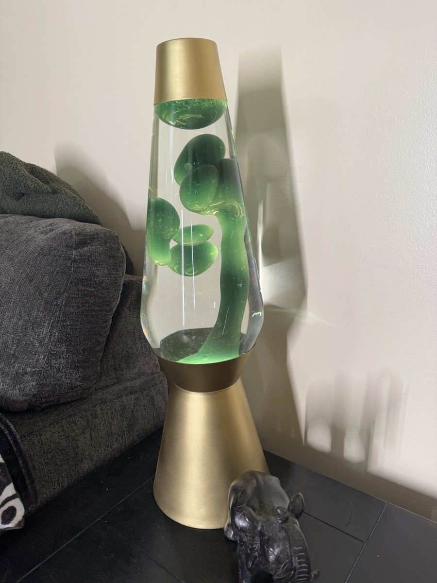 Lava オリジナルヨガラグ　pleasant green 27” Grande Lava Lamp (with purple/yellow original box) | eBay