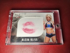 2017 Topps WWE Then Now Forever Kiss Card Alexa Bliss/99