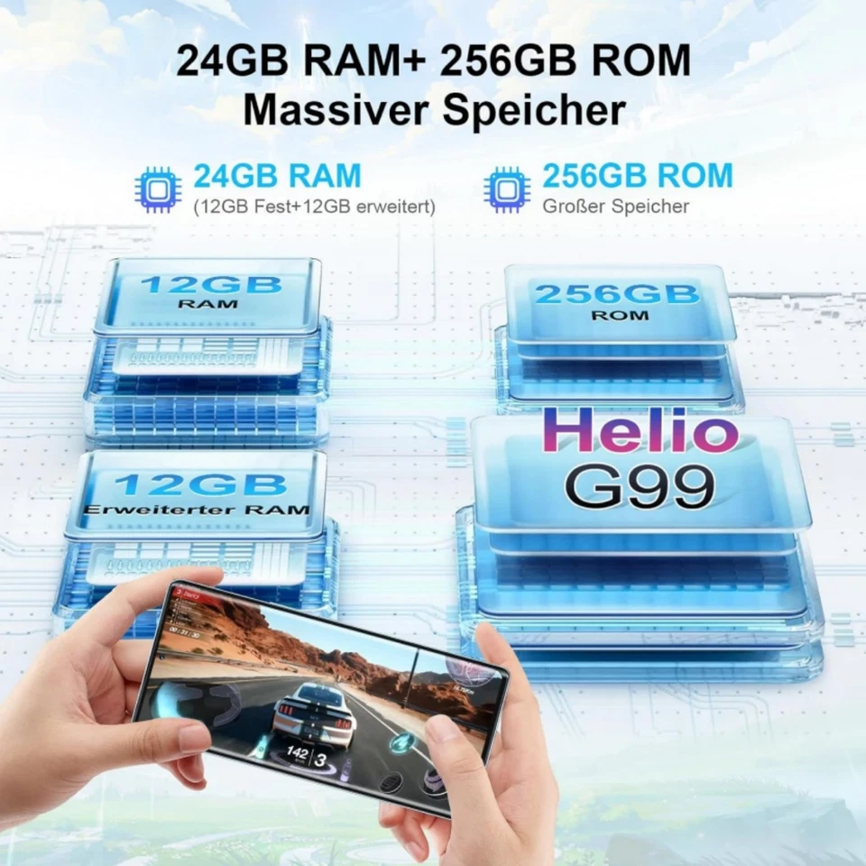 Blackview A200 Pro Smartphone 24GB+256GB 6,67" 2.4K Android 13 NFC Handy 108MP - Bild 4 von 4