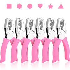 6-Pack Craft Hole Punchers Set - 1/4 Inch Hole Punch for Paper, Binder Scra...