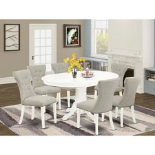 East West Furniture 7 Piece Dining Room Furniture Set- an