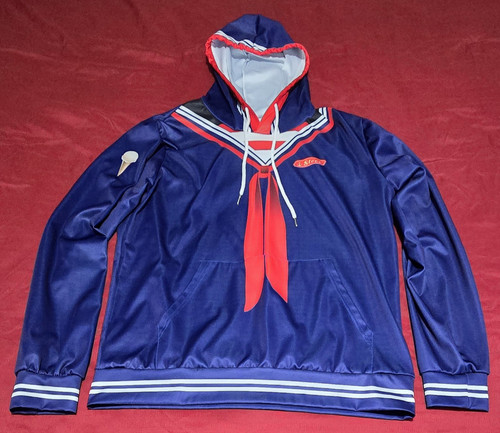 NAVY SAILOR PERSONALIZED NAME STEVE POLYESTER XL HOODIE - Picture 1 of 8